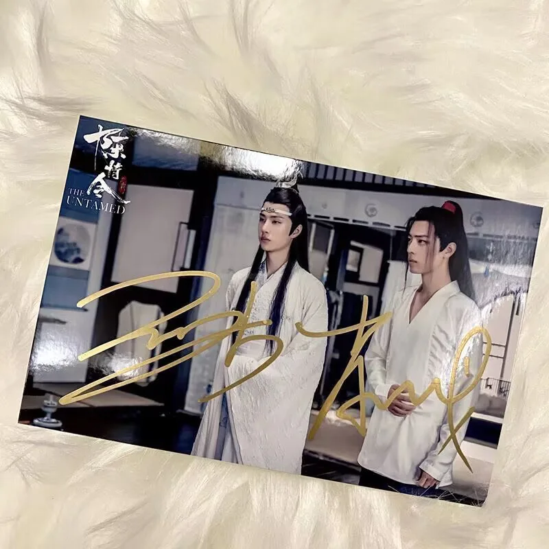 The Untamed Wei Wuxian Lan Wangji Wang Yibo Autograph Signed Photos, изображение 2