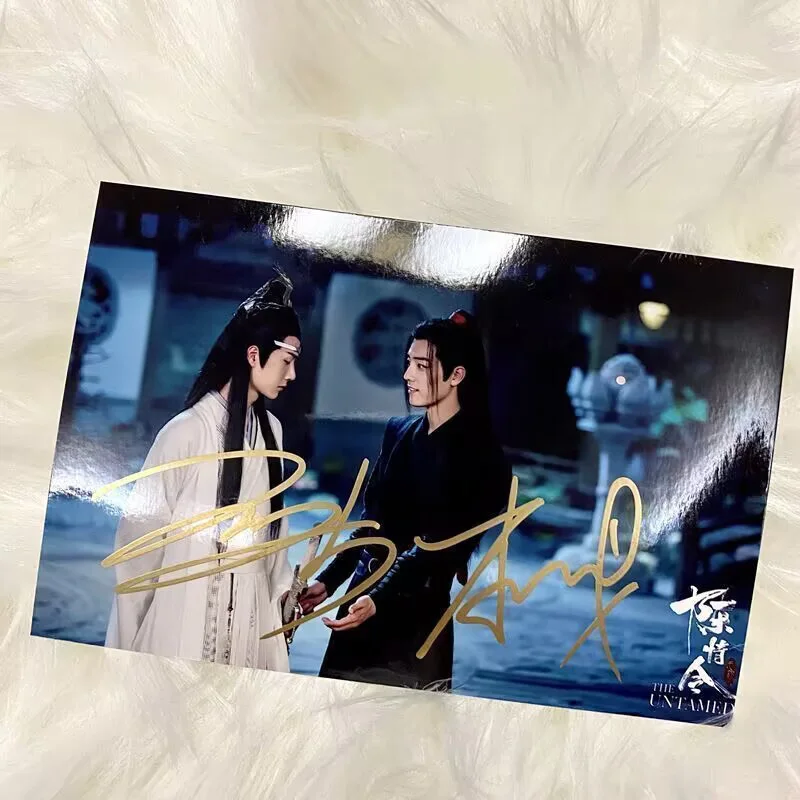 The Untamed Wei Wuxian Lan Wangji Wang Yibo Autograph Signed Photos, изображение 3