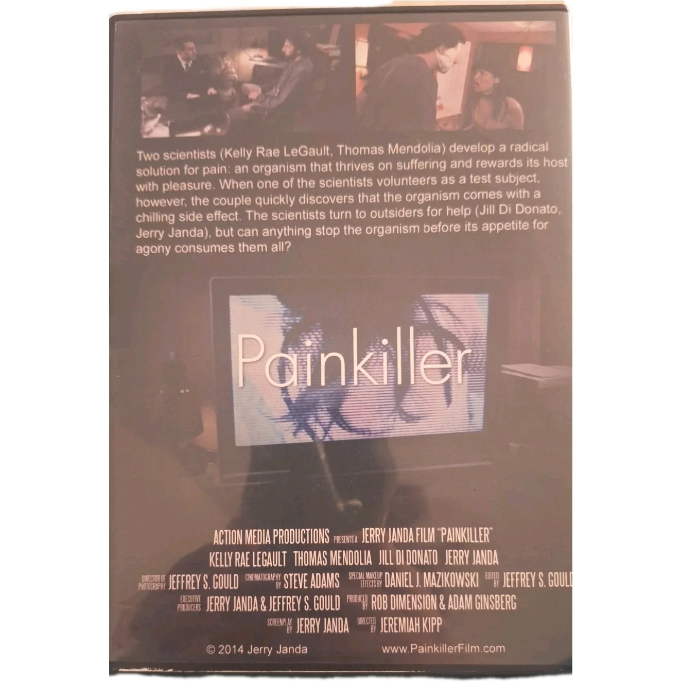 Kelly Rae LeGault Thomas Mendolia — painkiller movie signed by Kelly Rae LeGault and Thomas Mendolia, image 2