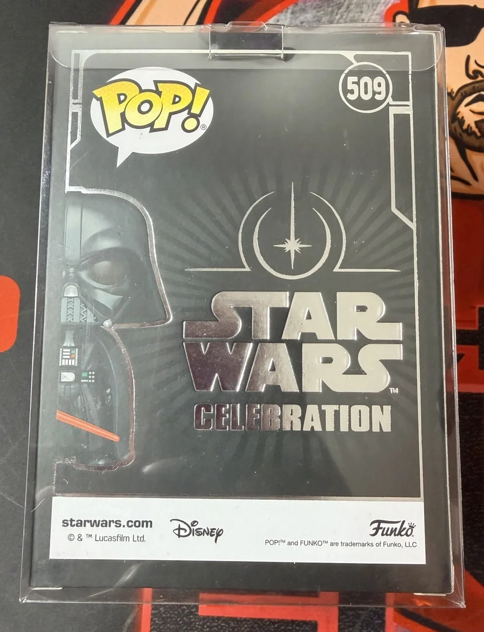 Spencer Wild Darte Vader Signed Autograph Funko Pop #509 Star Wars, image 3