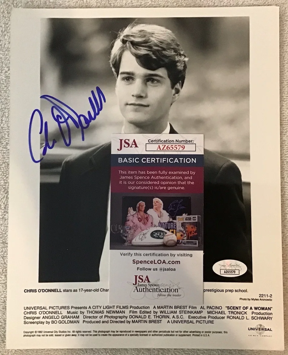 Chris O’Donnell — CHRIS O’DONNELL Signed A Scent Of A Woman Press Release 8x10 Vintage JSA, изображение 2