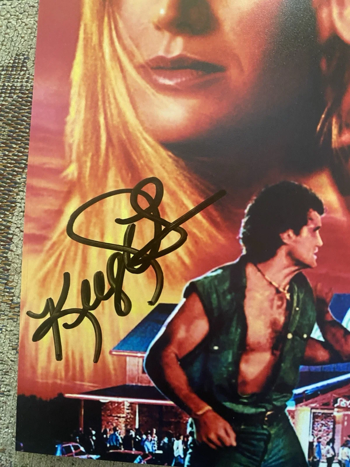 Kelly Lynch, Rowdy Herrington — KELLY LYNCH & ROWDY HERRINGTON SIGNED 8X10 PHOTO ROAD HOUSE MOVIE Patrick Swayze, изображение 2
