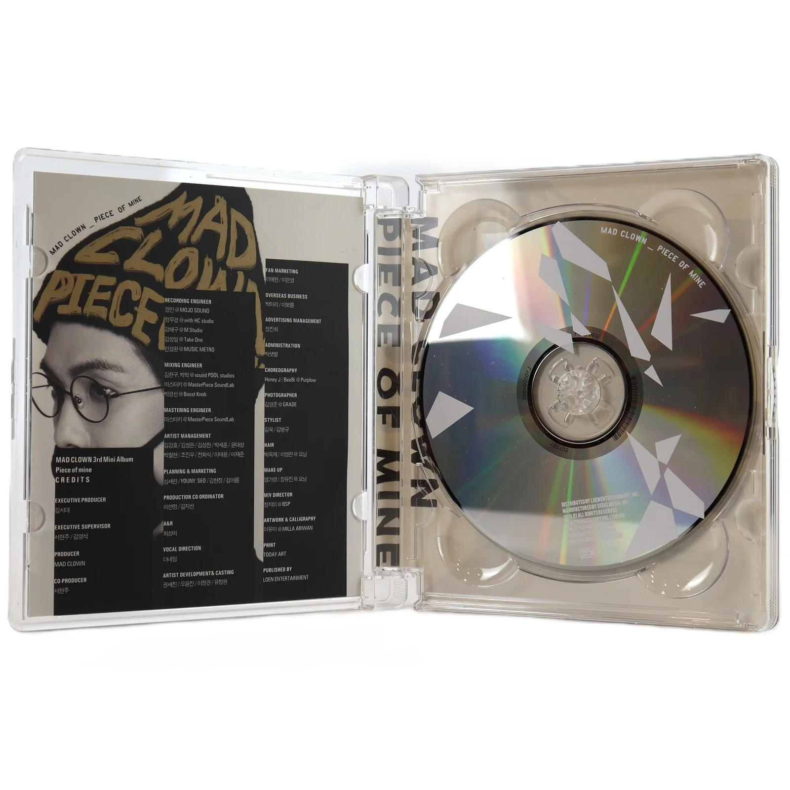Mad Clown - Piece Of Mine Album Signed CD Promo Korean Hip Hop K-Rap 2015, изображение 3
