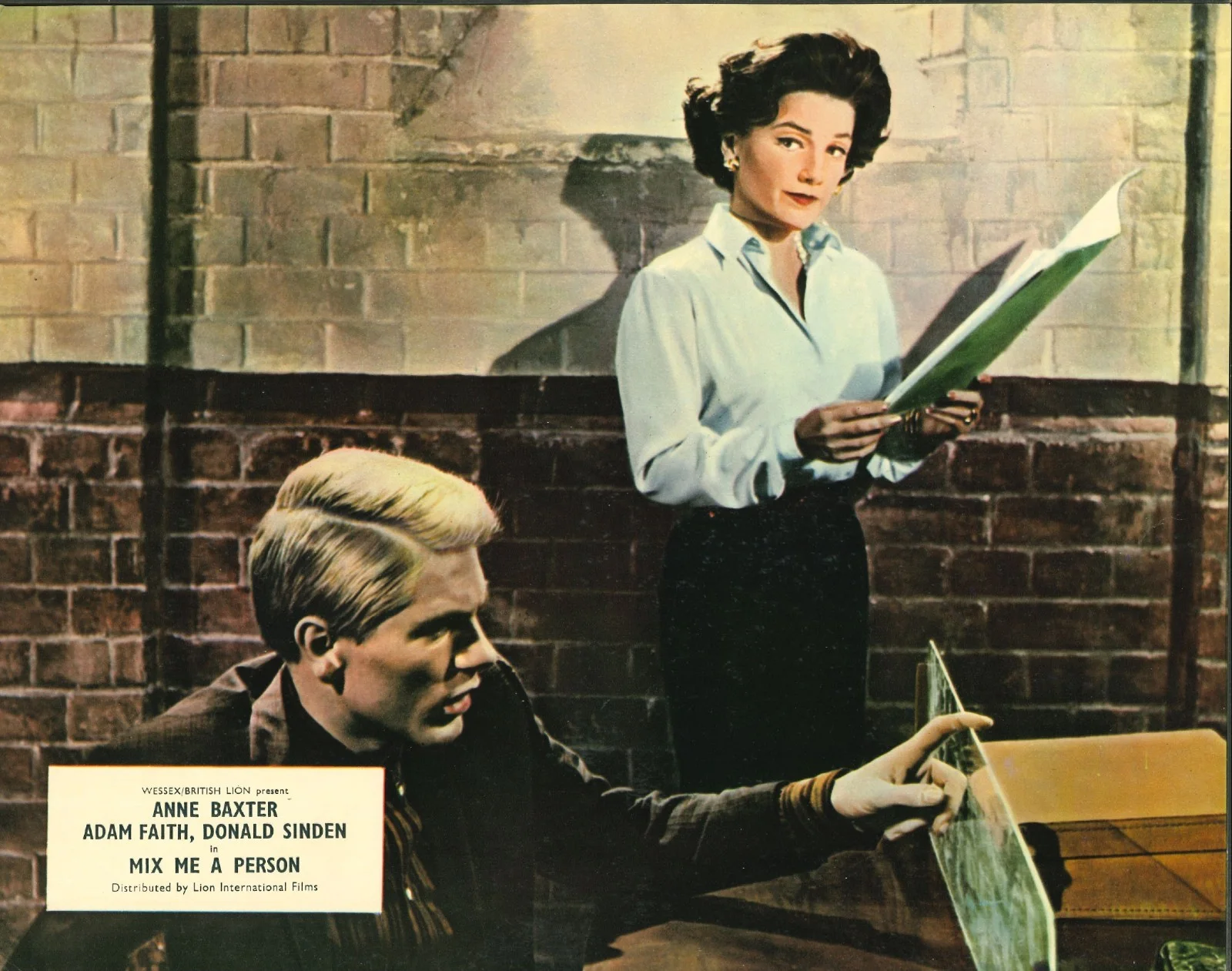 Mix Me a Person 4x ORIGINAL US Lobby Cards Anne Baxter Adam Faith Donald Sinden, изображение 2