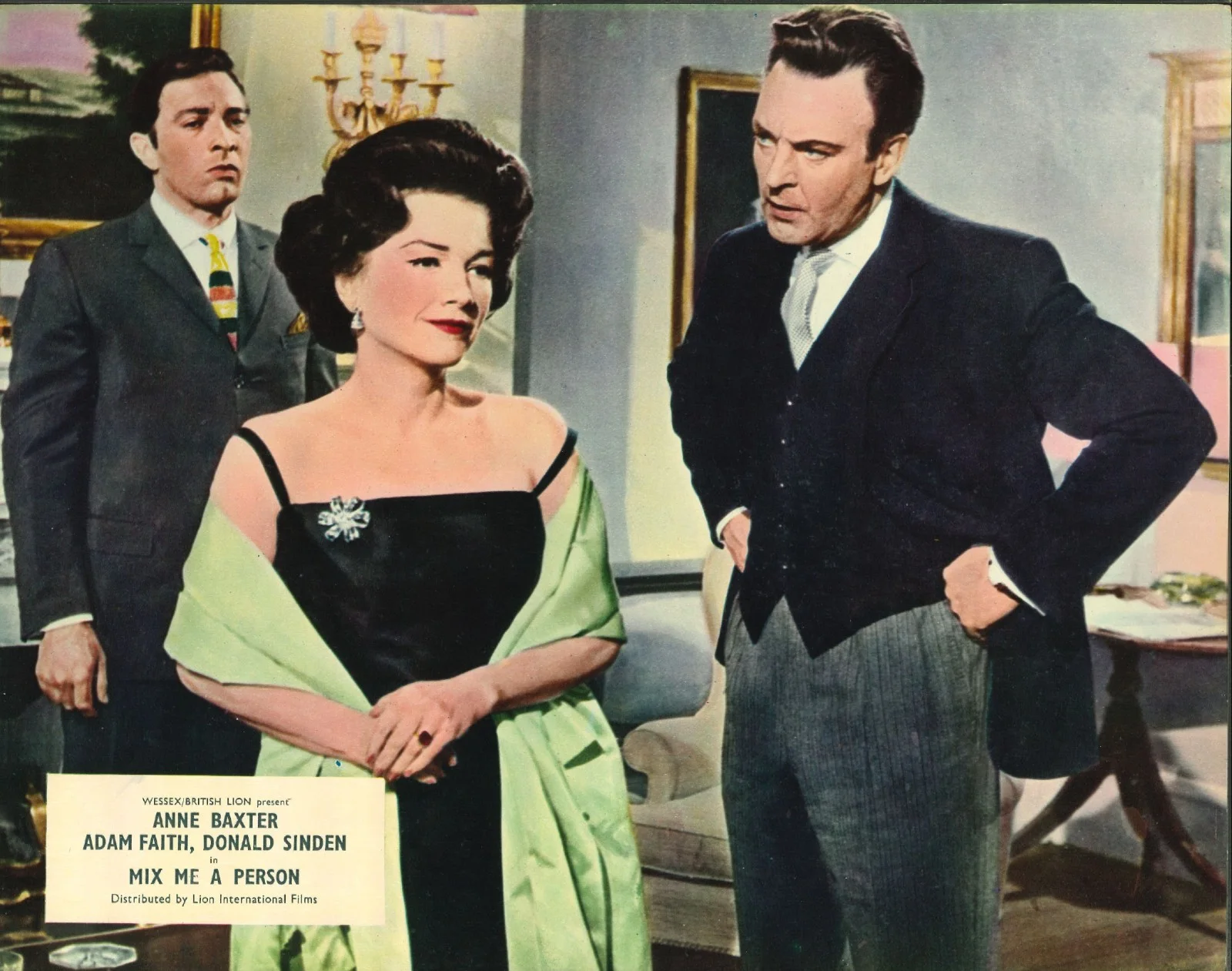Mix Me a Person 4x ORIGINAL US Lobby Cards Anne Baxter Adam Faith Donald Sinden, изображение 3