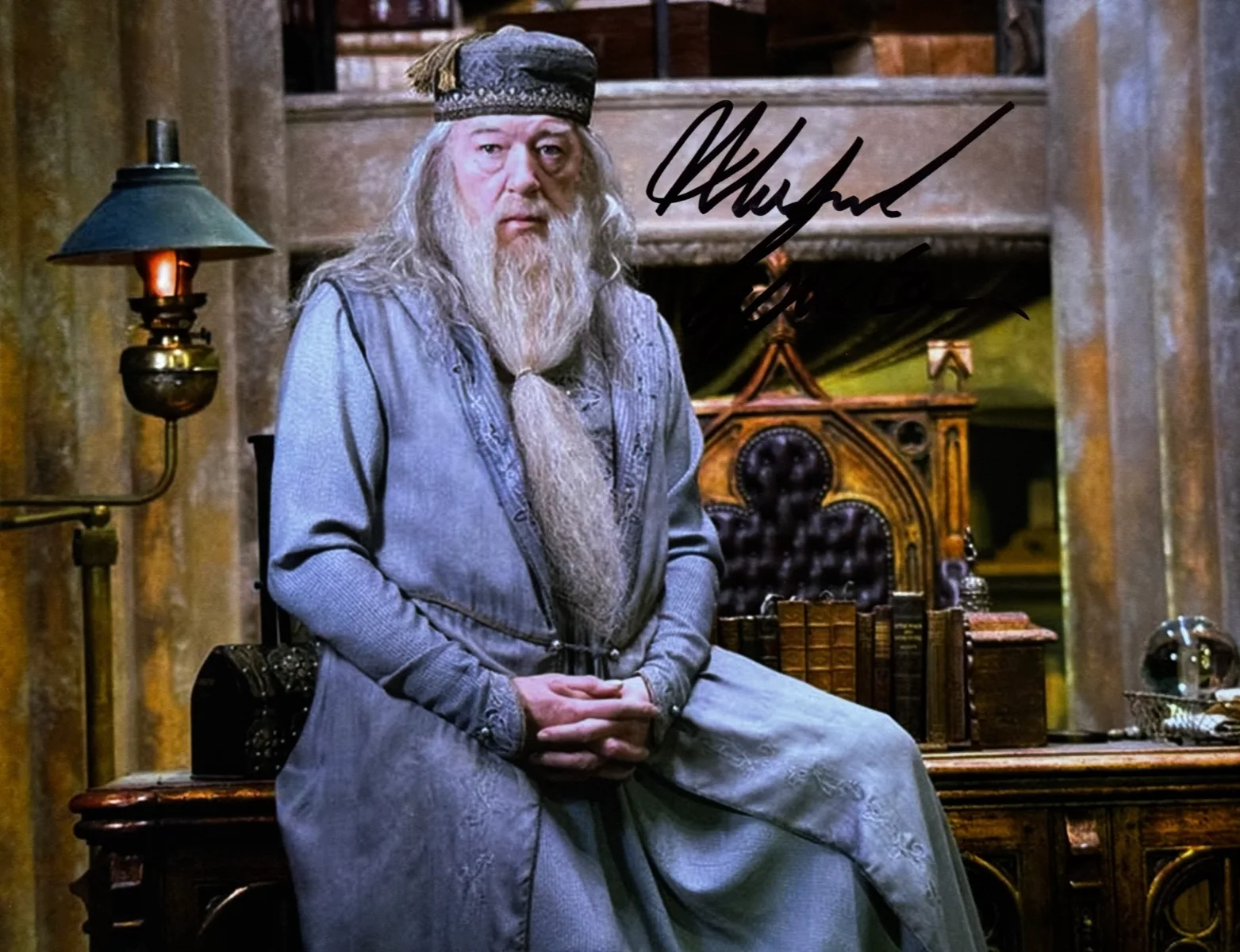 Michael Gambon — Michael Gambon Dumbledore Harry Potter Signed 8x10 Autographed Photo + COA