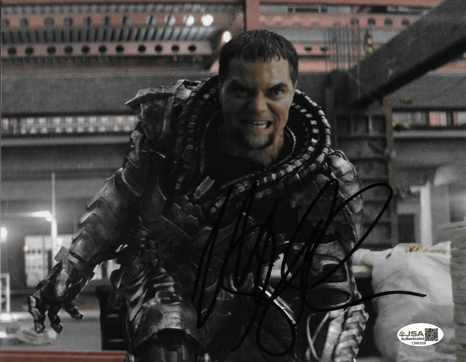 Michael Shannon — Signed Michael Shannon Man Of Steel 8x10 Photo #1 with JSA Authentication, image 2