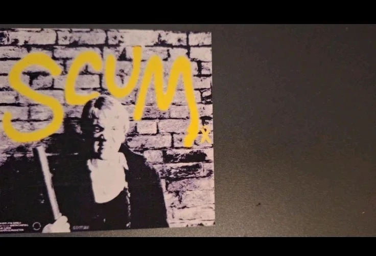 "Scum" 1979 UK Quad Release Poster Stylish Modern Art Postcard, изображение 3