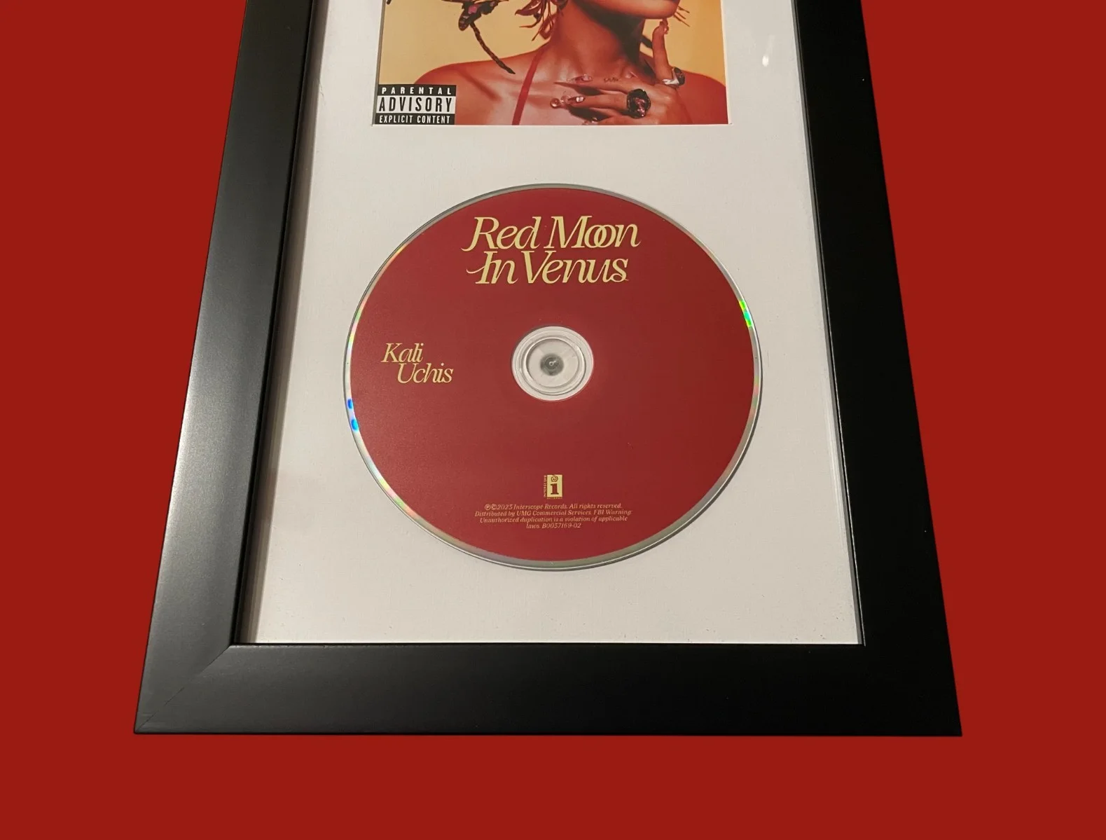 Kali Uchis Signed Red Moon in Venus Framed CD Autograph, image 3