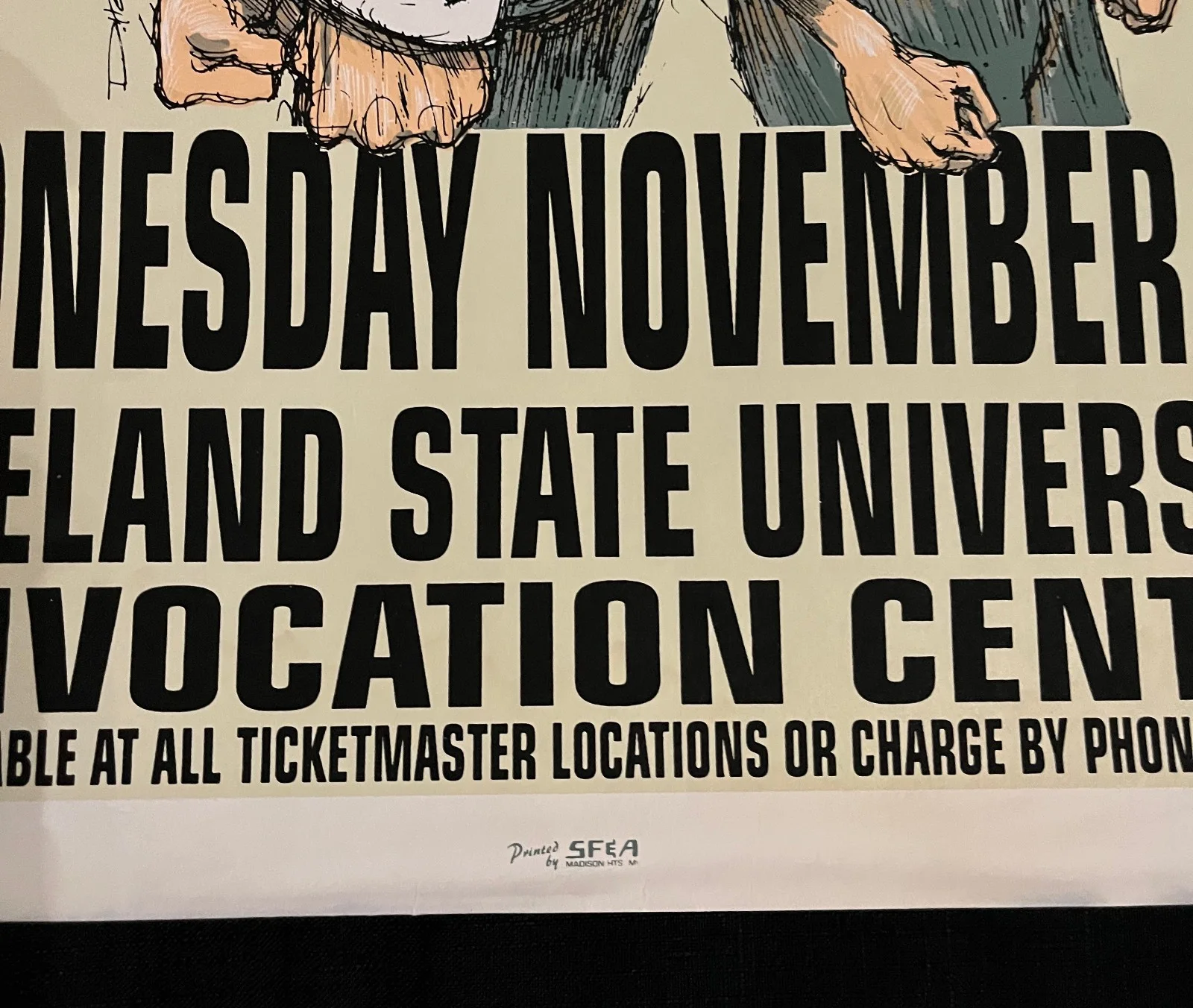 JOHN TEMPESTA White Zombie — WHITE ZOMBIE RAMONES RARE 1995 Derek Hess JOHN TEMPESTA signed CLEVELAND POSTER, image 5