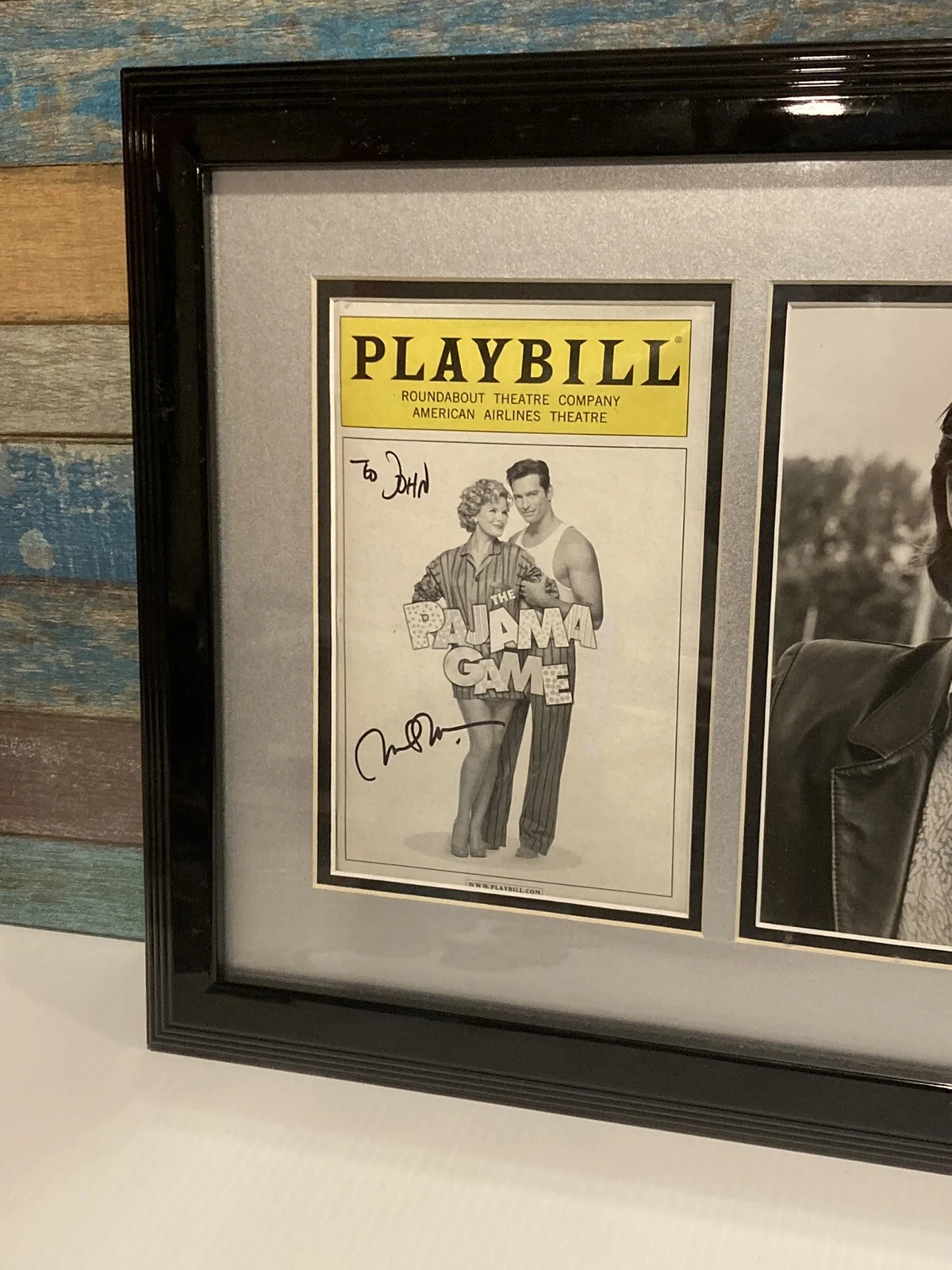 Michael McKean Signed Broadway Playbill The Pajama Game Autographed Framed Photo, image 2