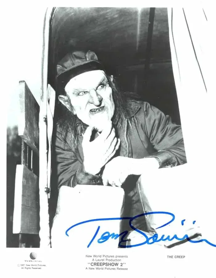 Tom Savini signed 8x10 Original Press Photo The Creep Creepshow 2, image 2