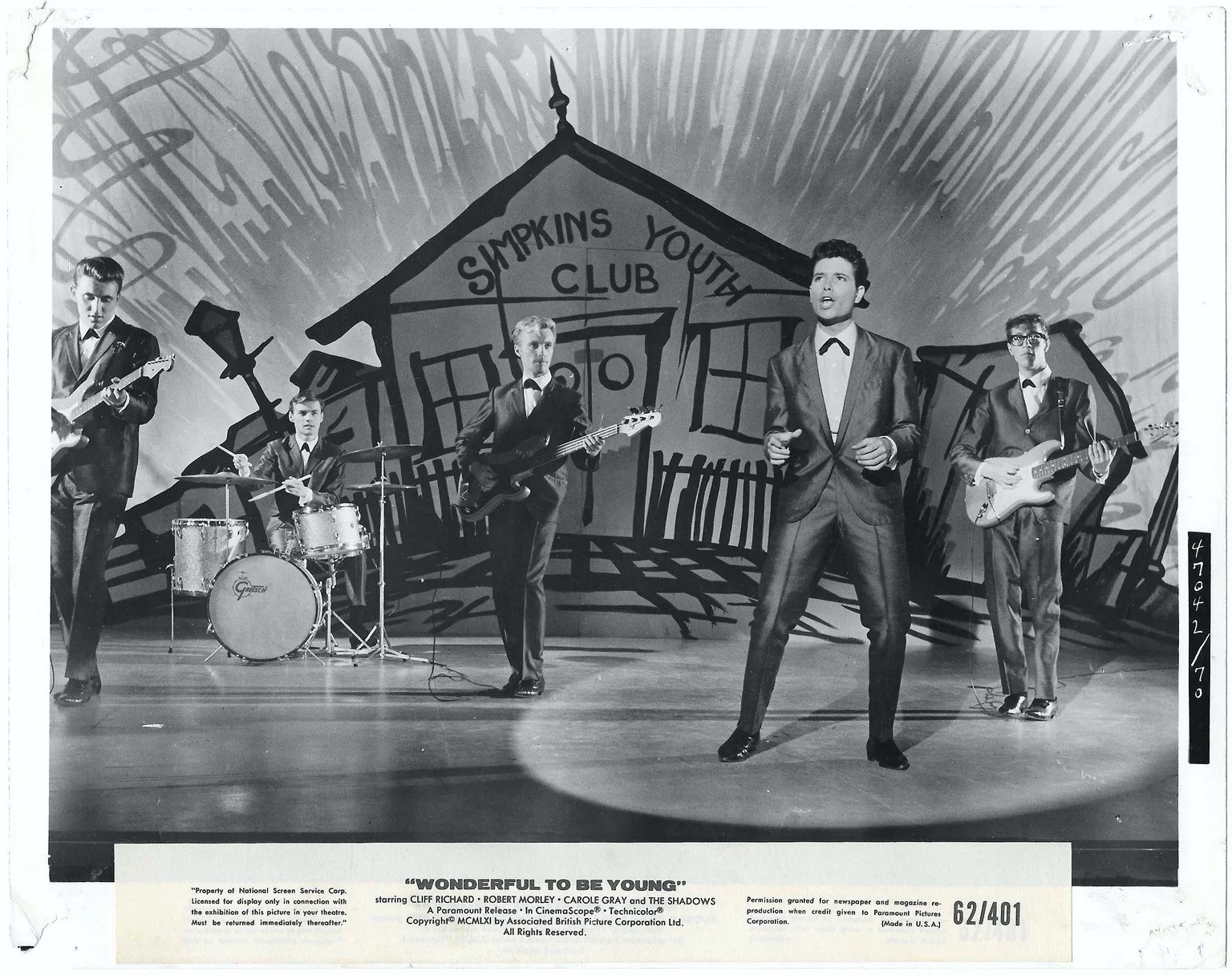 Wonderful to be Young / Young Ones 6x ORIGINAL Press Studio Stills Cliff Richard, изображение 2