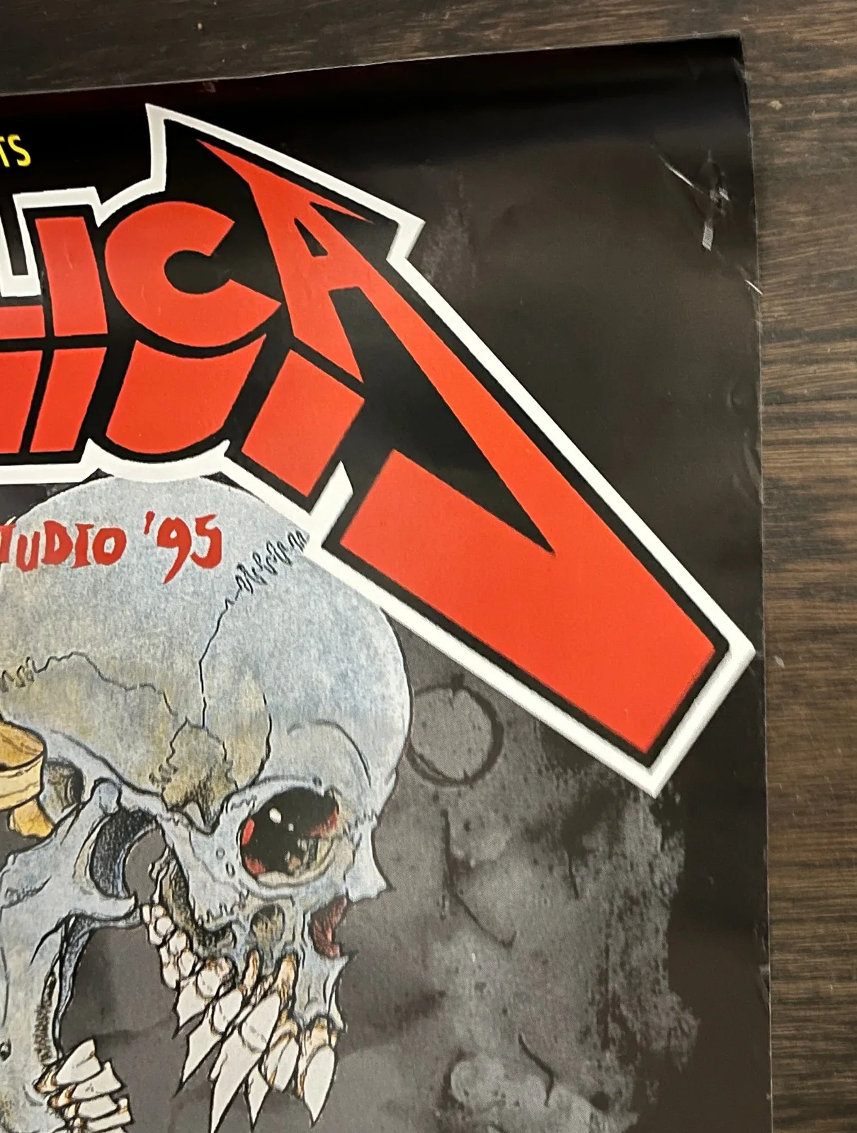 JOHN TEMPESTA White Zombie — METALLICA RARE 1995 DONINGTON UK JOHN TEMPESTA signed SHOW POSTER White Zombie, изображение 5
