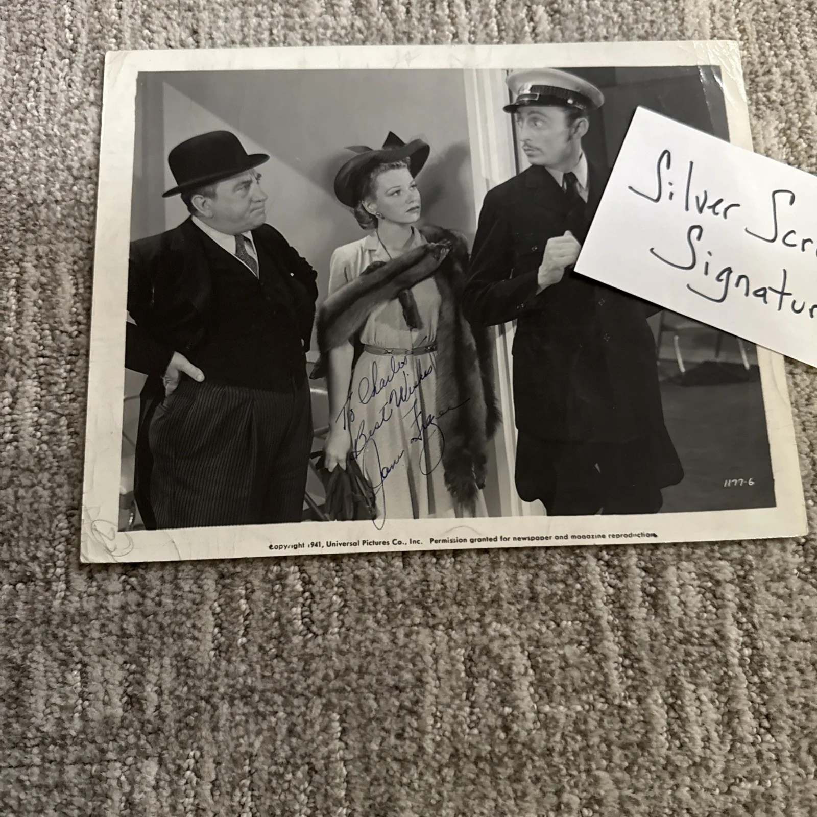 Jane Frazee PHOTO Autograph COA JSA Signed 8x10 Vintage Original, изображение 4