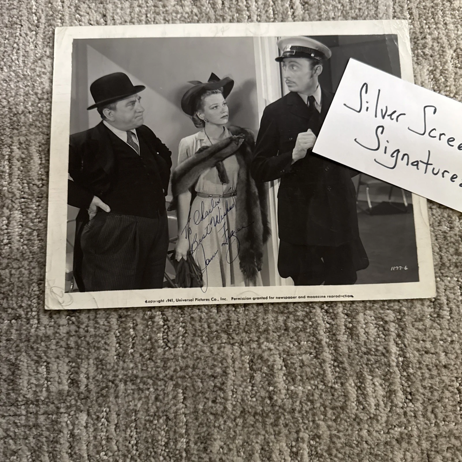 Jane Frazee PHOTO Autograph COA JSA Signed 8x10 Vintage Original, изображение 5