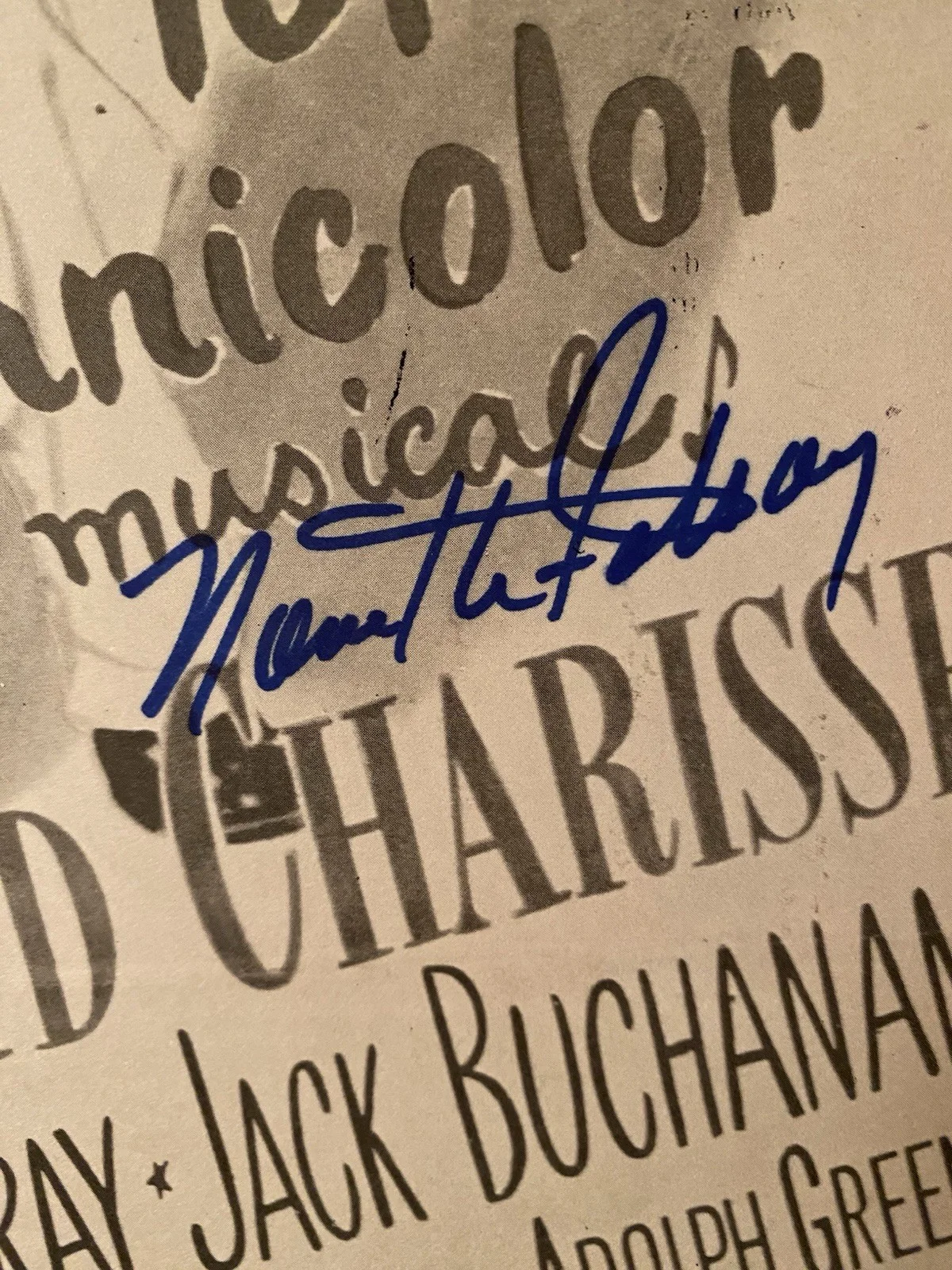 Cyd Charisse, Nanette Fabray — Cyd Charisse Nanette Fabray Signed Autographed Poster With COA The Band Wagon, изображение 4