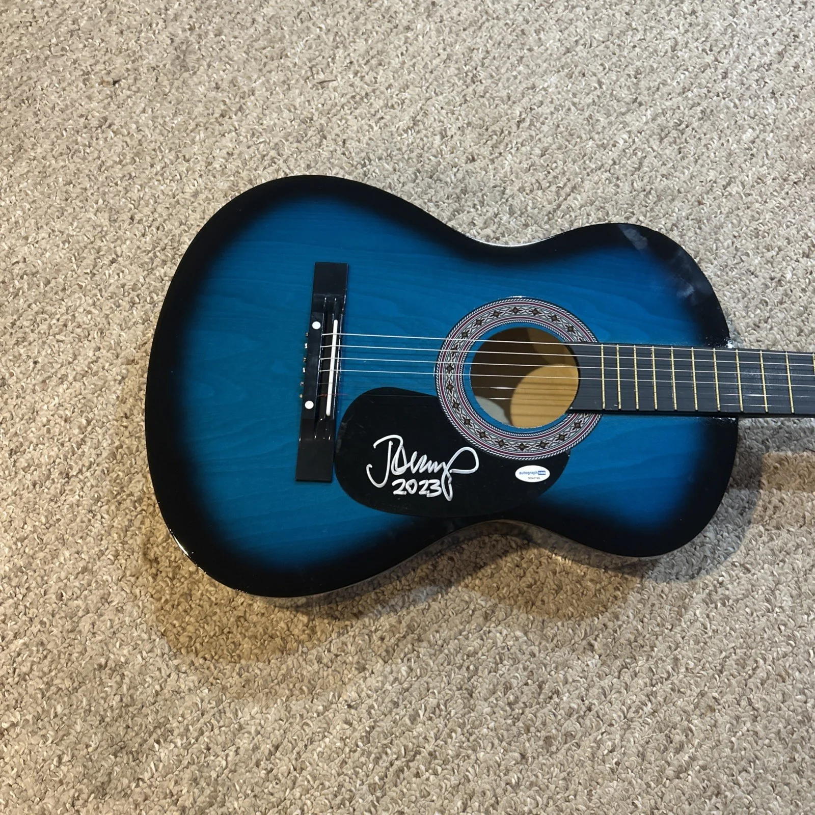 JOHN MELLENCAMP SIGNED AUTOGRAPH 38” ACOUSTIC GUITAR ACOA ROCK STAR, image 3