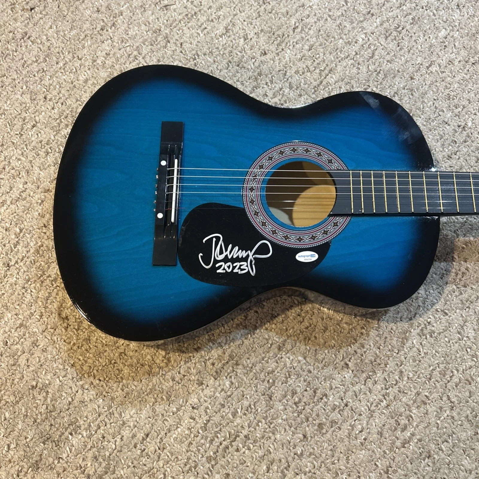 JOHN MELLENCAMP SIGNED AUTOGRAPH 38” ACOUSTIC GUITAR ACOA ROCK STAR, image 4