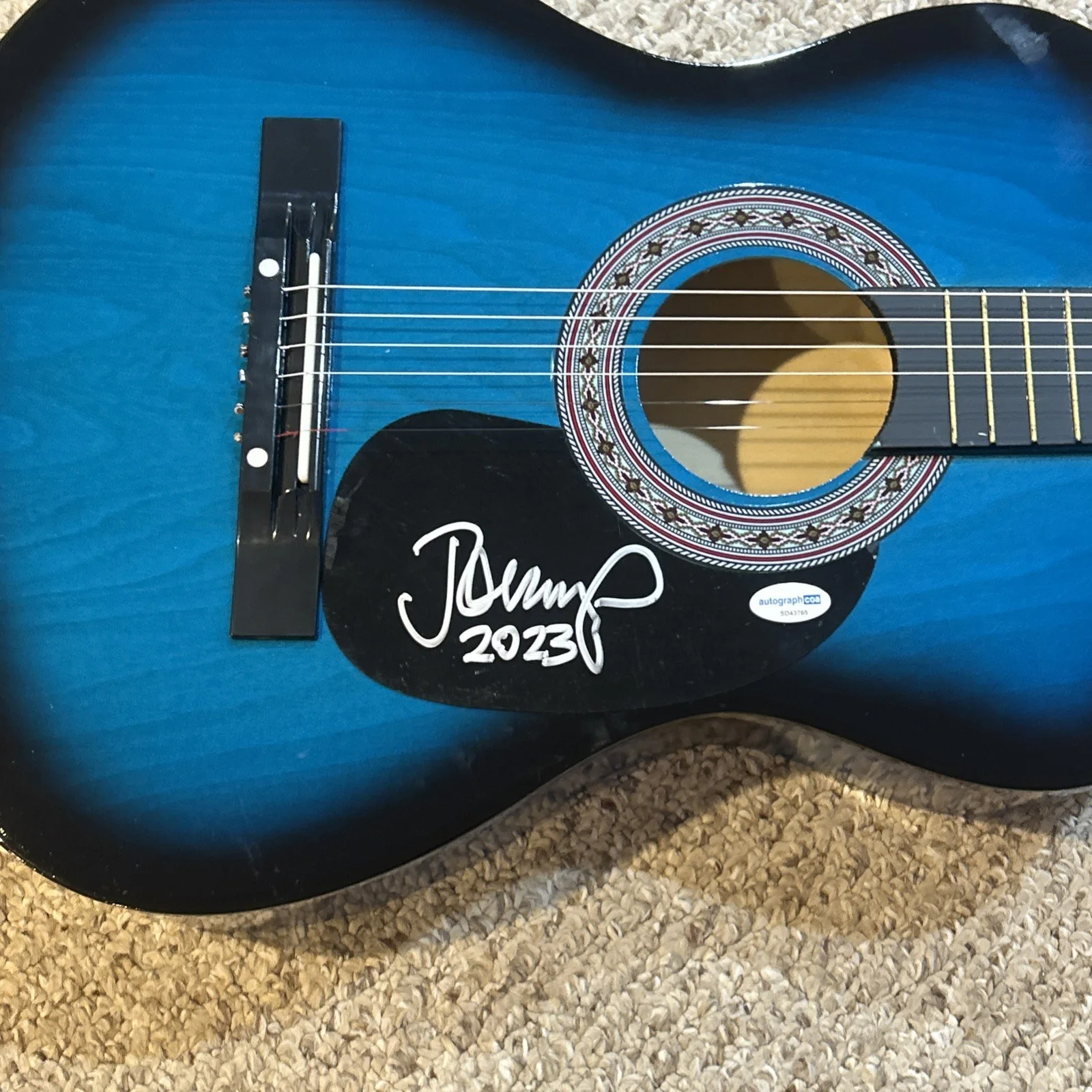 JOHN MELLENCAMP SIGNED AUTOGRAPH 38” ACOUSTIC GUITAR ACOA ROCK STAR, image 5