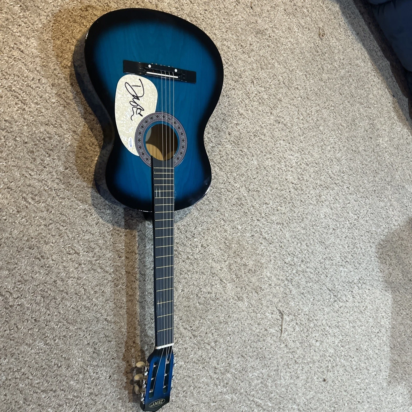 DASHA SIGNED AUTOGRAPH 38” ACOUSTIC GUITAR ACOA COUNTRY STAR AUSTIN, изображение 2