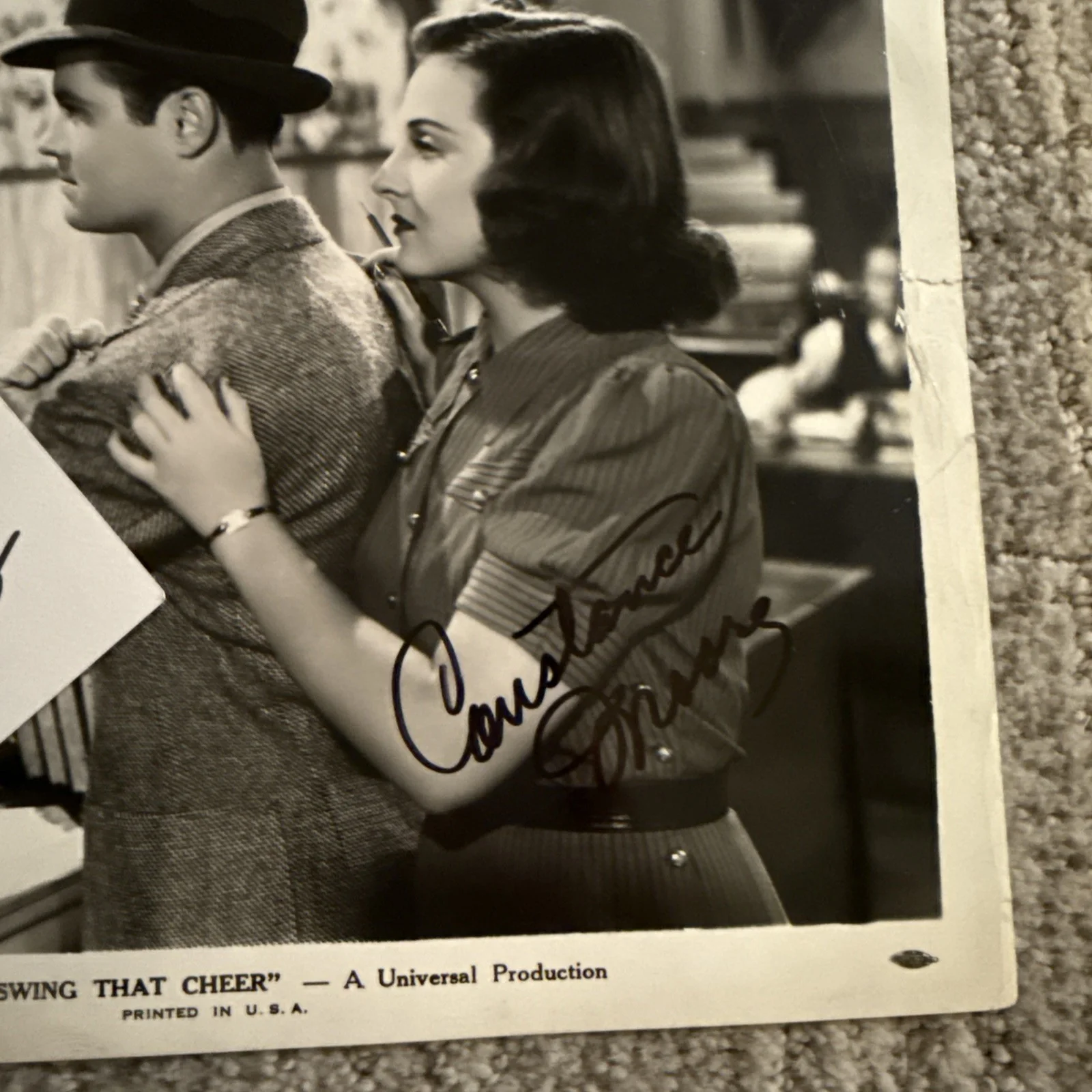 Constance Moore PHOTO Autograph COA JSA Signed Swing That Cheer 1938 8x10, image 4