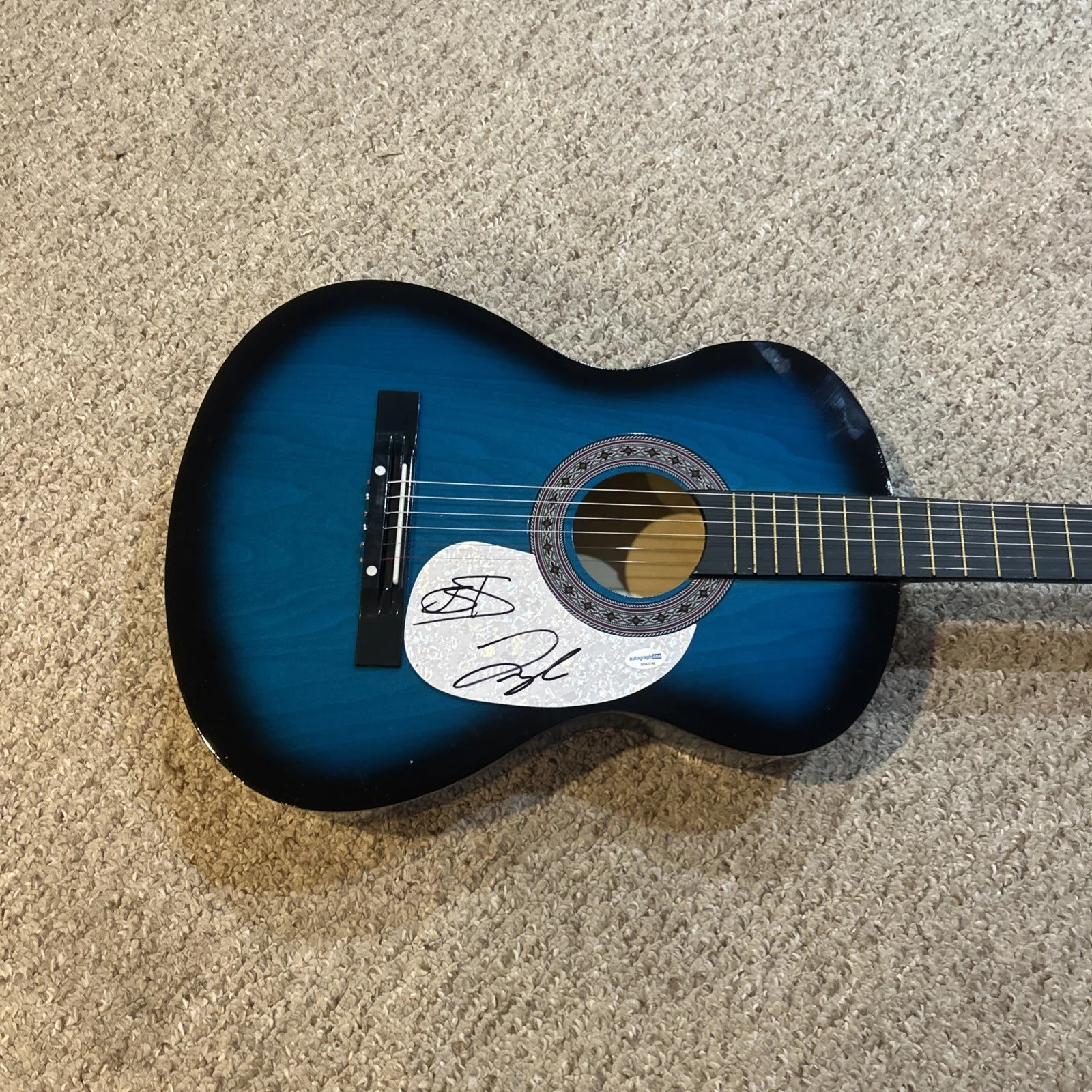 FLORIDA GEORGIA LINE SIGNED AUTOGRAPH 38” ACOUSTIC GUITAR ACOA LOA FGL, изображение 3