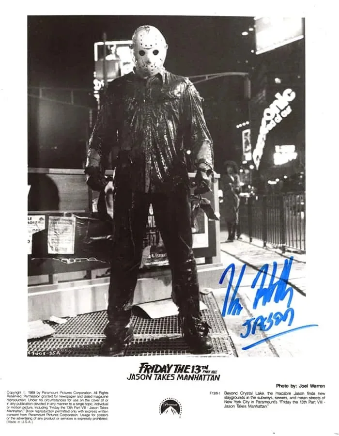Kane Hodder signed 8x10 Original Press Photo Jason Voorhees Friday the 13th Part, изображение 2