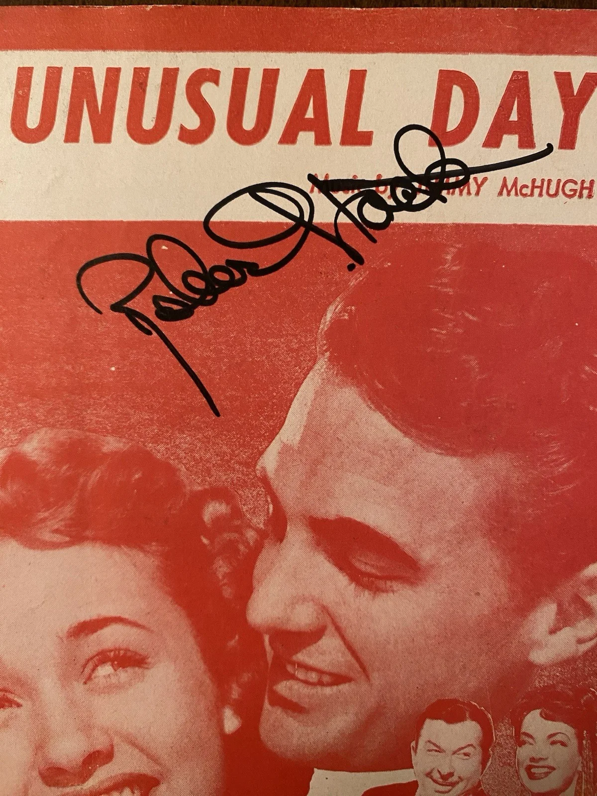 Robert Stack, Jane Powell — Robert Stack Jane Powell Signed Autographed Sheet Music w/ COA A Date With Judy, image 2