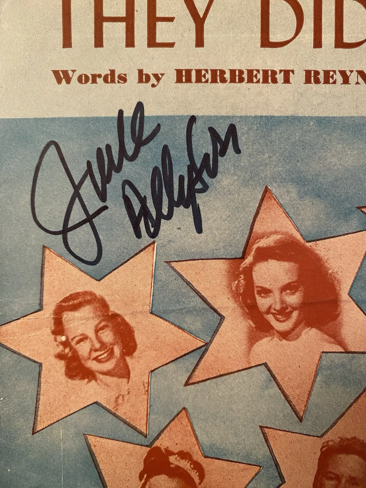 June Allyson, Kathryn Grayson — June Allyson Kathryn Grayson Signed Autographed Till The Clouds Roll By With COA, image 2