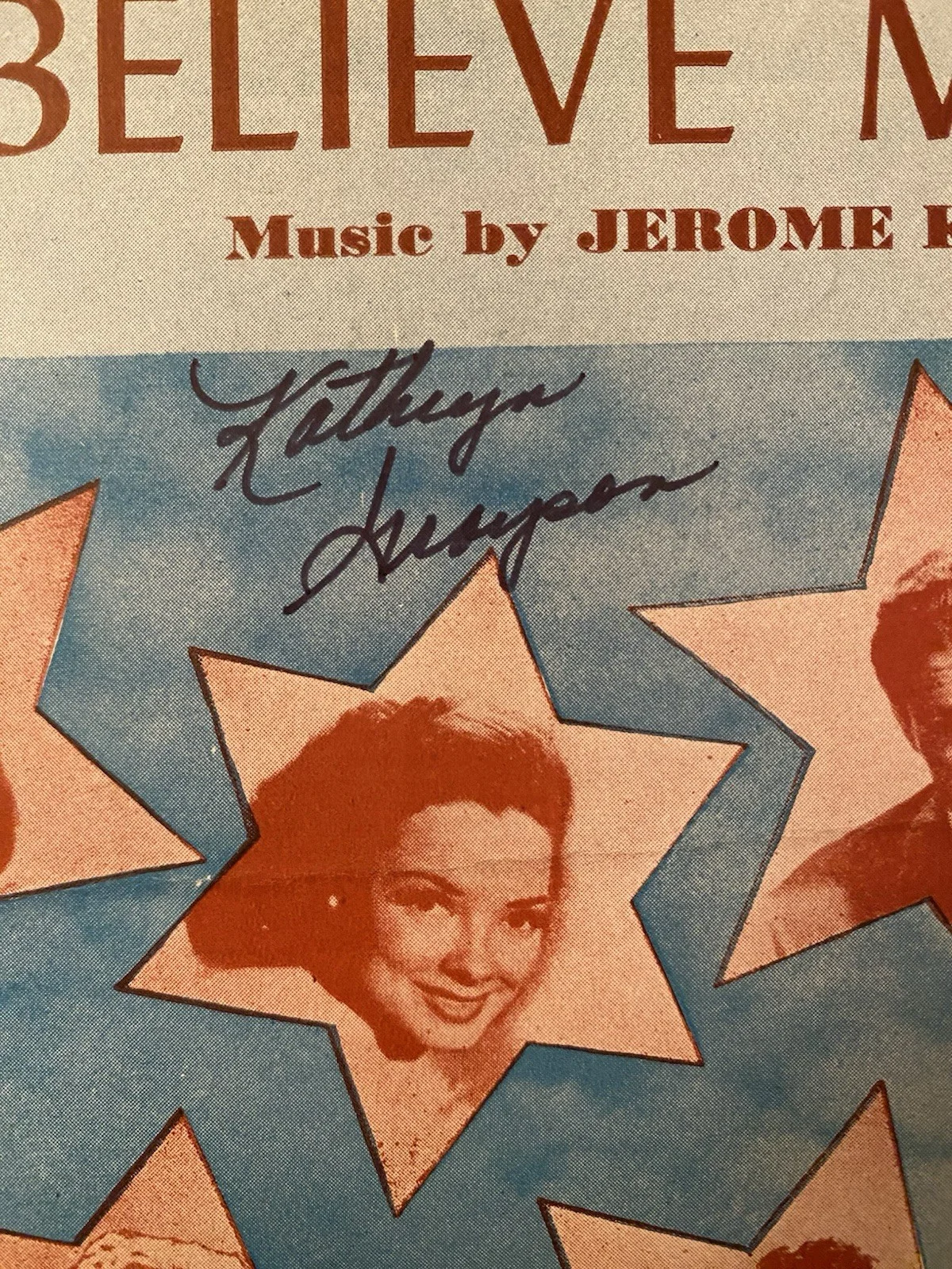 June Allyson, Kathryn Grayson — June Allyson Kathryn Grayson Signed Autographed Till The Clouds Roll By With COA, image 4