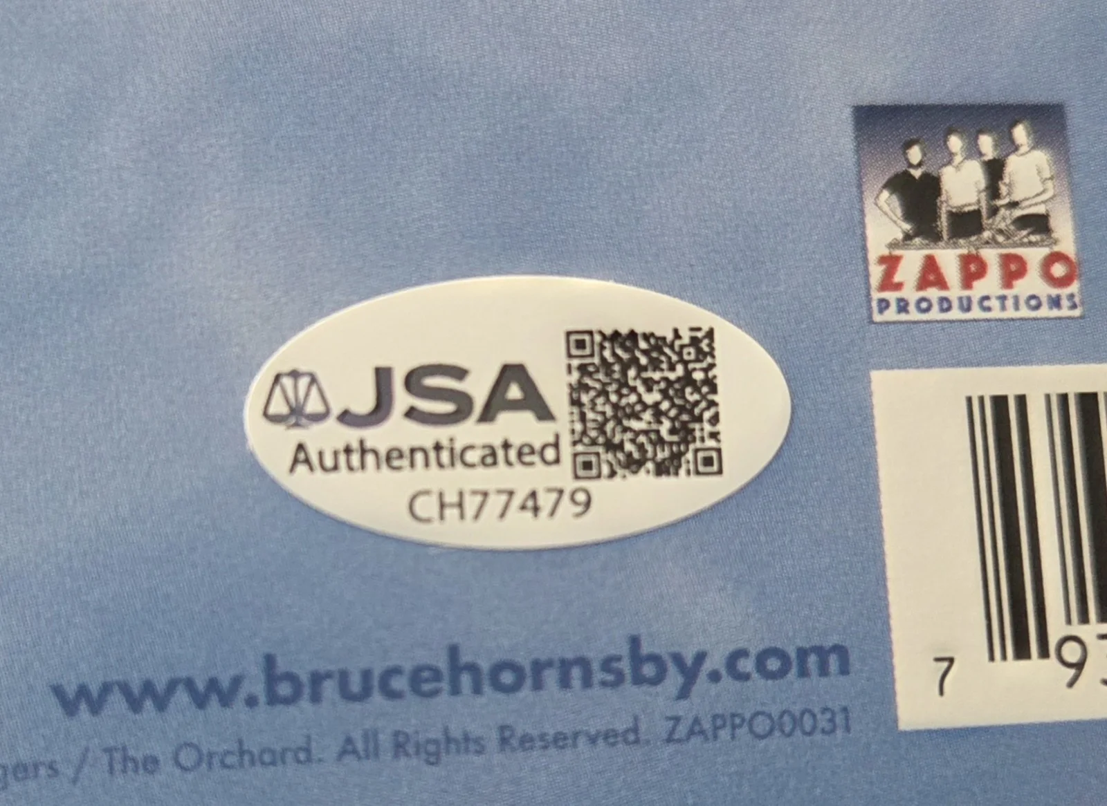 Bruce Hornsby 'Flicted Autographed Vinyl Album JSA, изображение 2