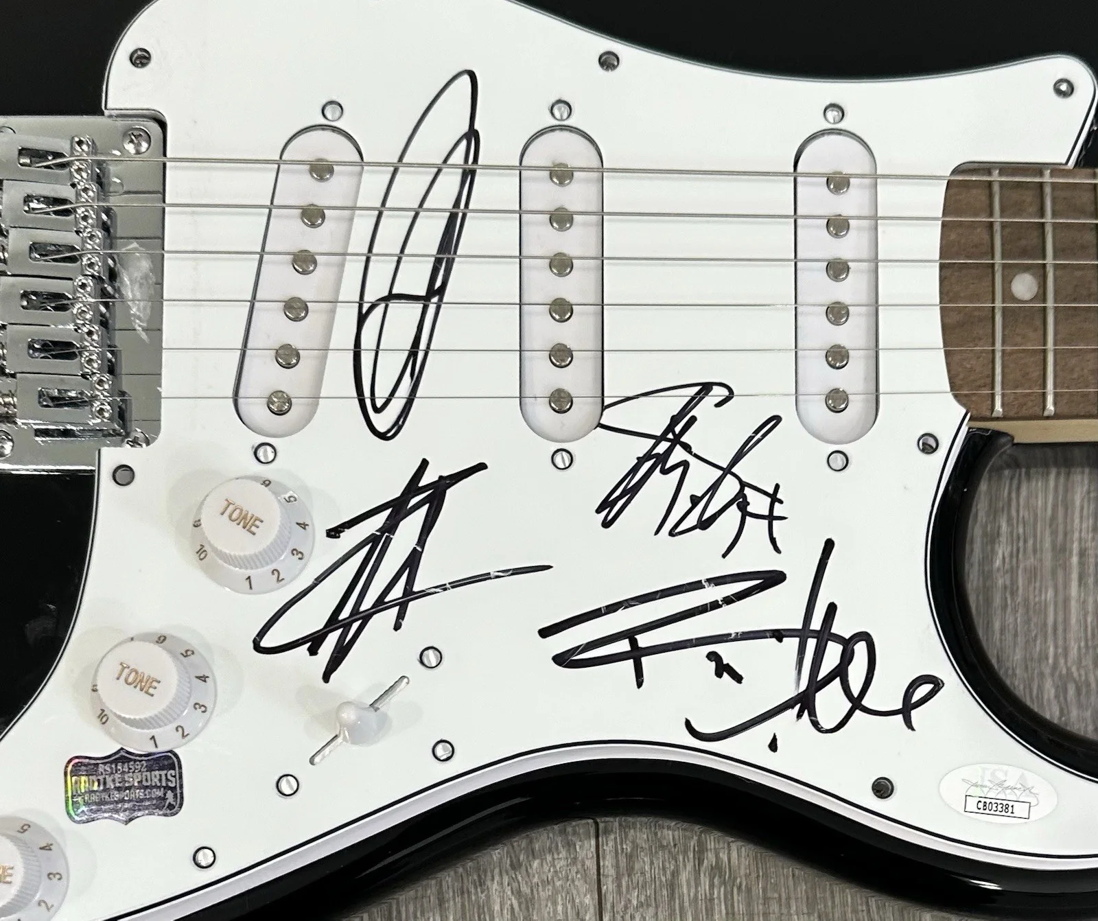 Creed Signed Guitar Creed Autographed Guitar Scott Stapp Tremonti +2 Signed JSA, image 2