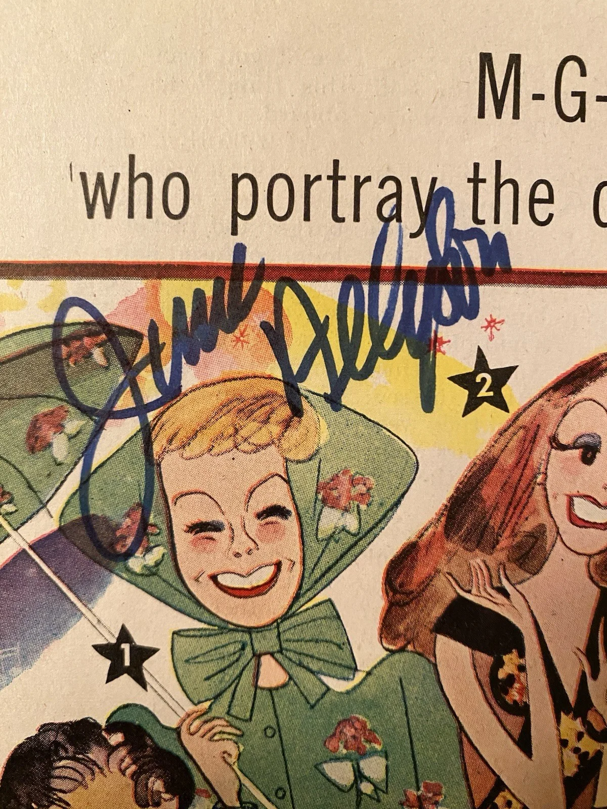 June Allyson, Kathryn Grayson — Kathryn Grayson June Allyson Signed Vintage Ad Till The Clouds Roll By With COA, image 2