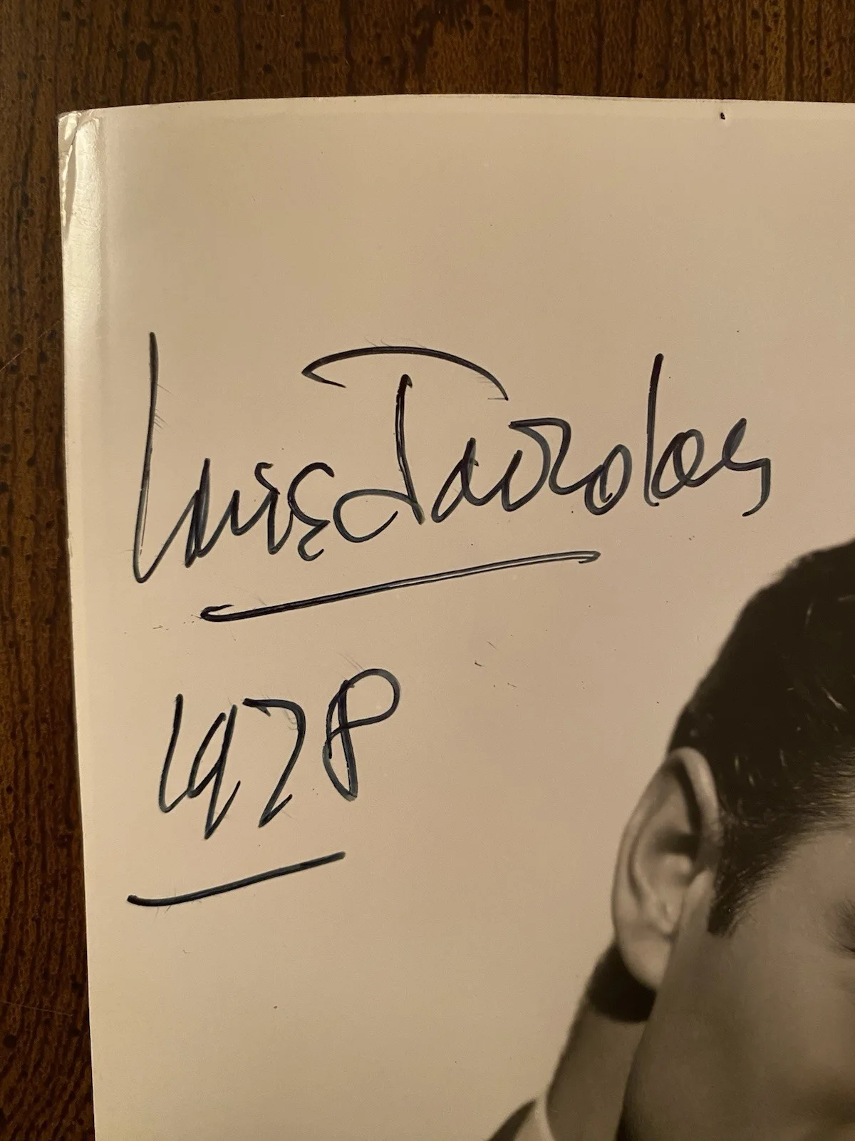 Louis Jourdan — Louis Jourdan Signed Autographed Photo With COA Letter From An Unknown Woman, изображение 2