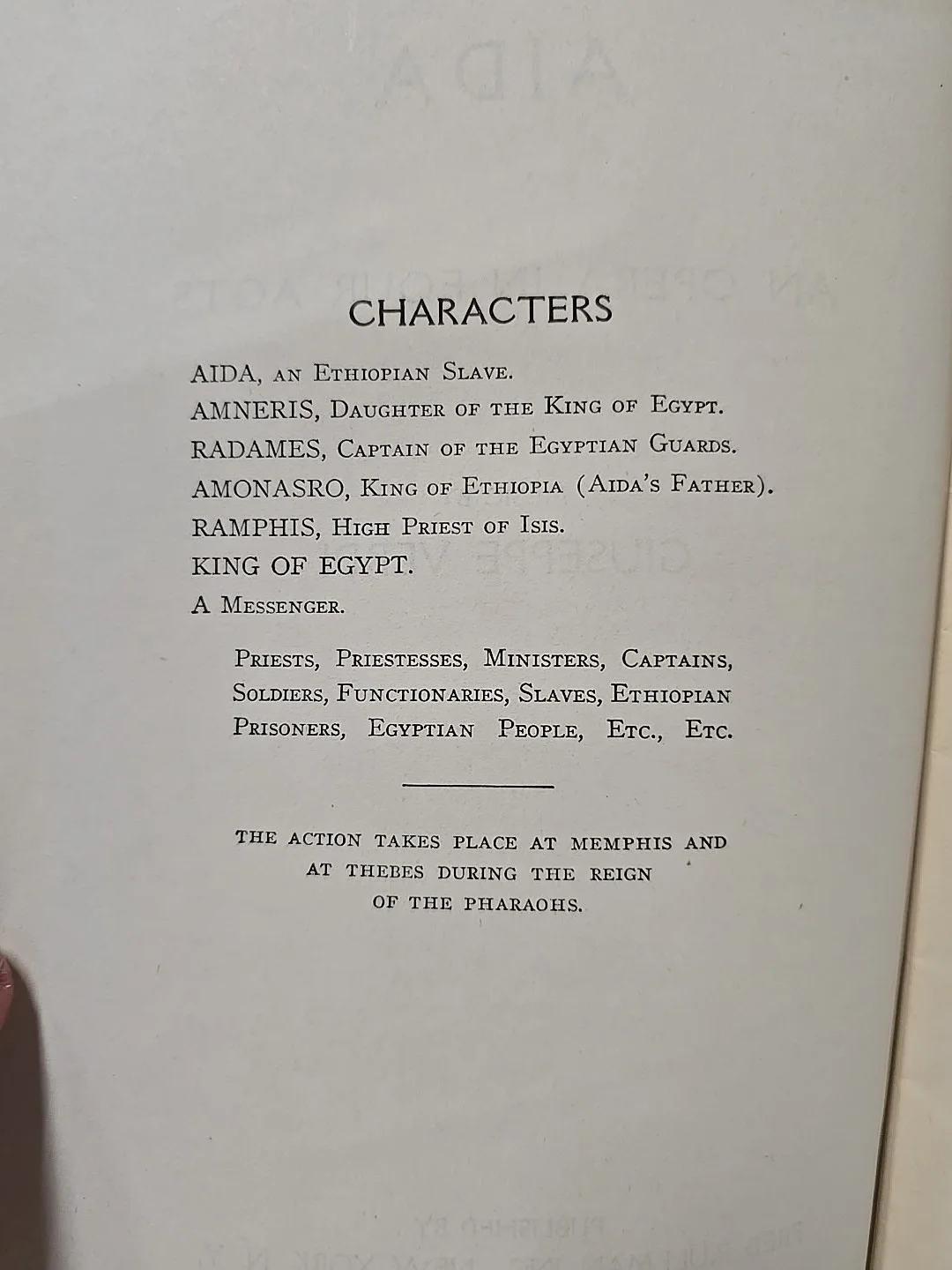 AIDA - METROPOLITAN OPERA - Libretto GIUSEPPE VERDI -, image 5