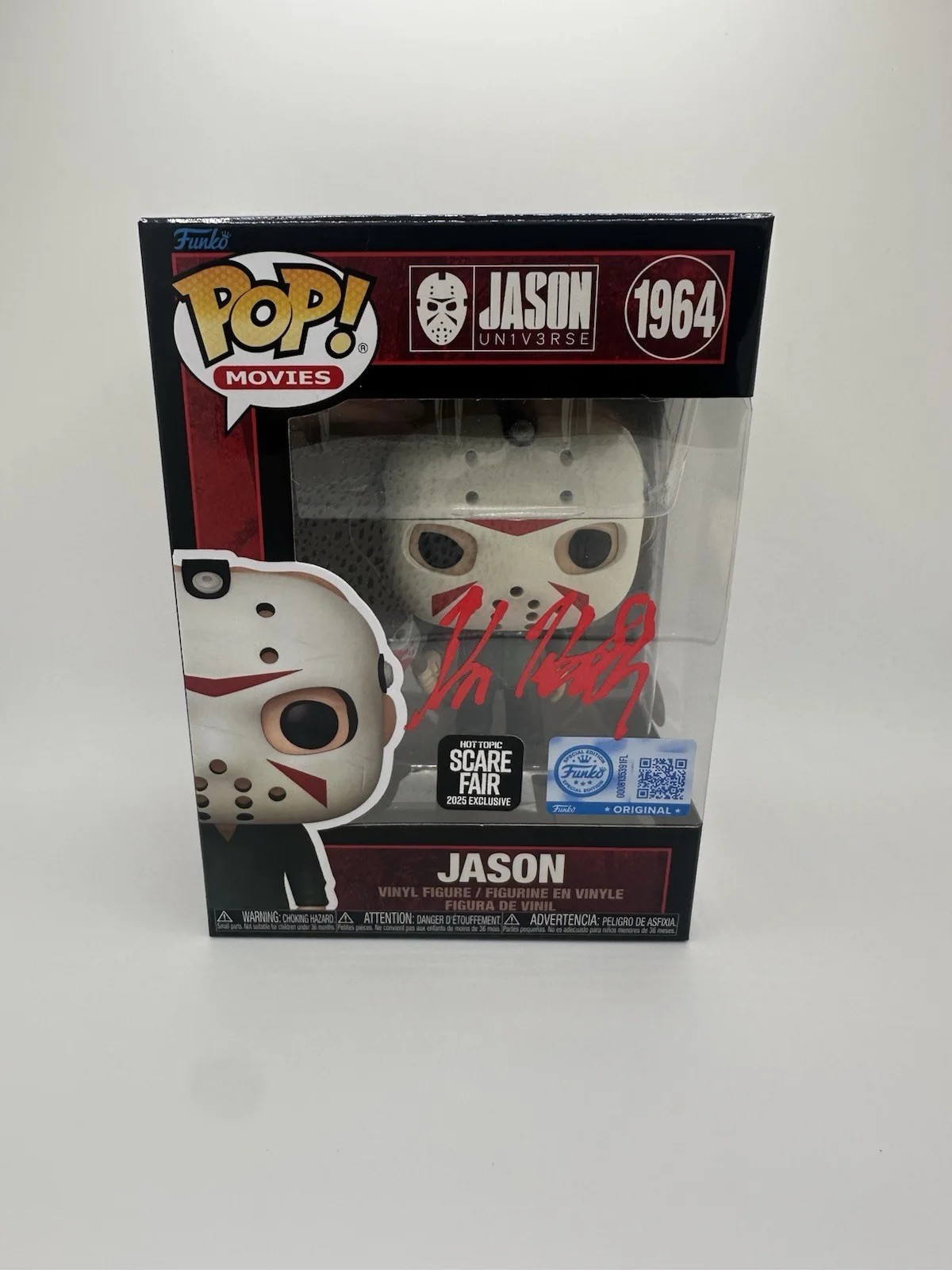 KANE HODDER SIGNED JASON W/ AXE FUNKO POP HT SCARE FAIR EXCL JSA AUTHENTICATED, image 3