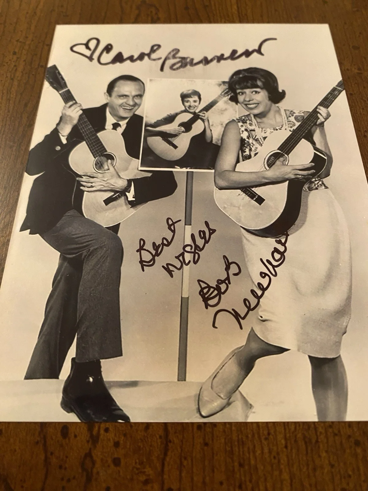 Carol Burnett, Bob Newhart — Carol Burnett Bob Newhart Signed Autographed Photo w/ COA The Entertainers RARE, изображение 4
