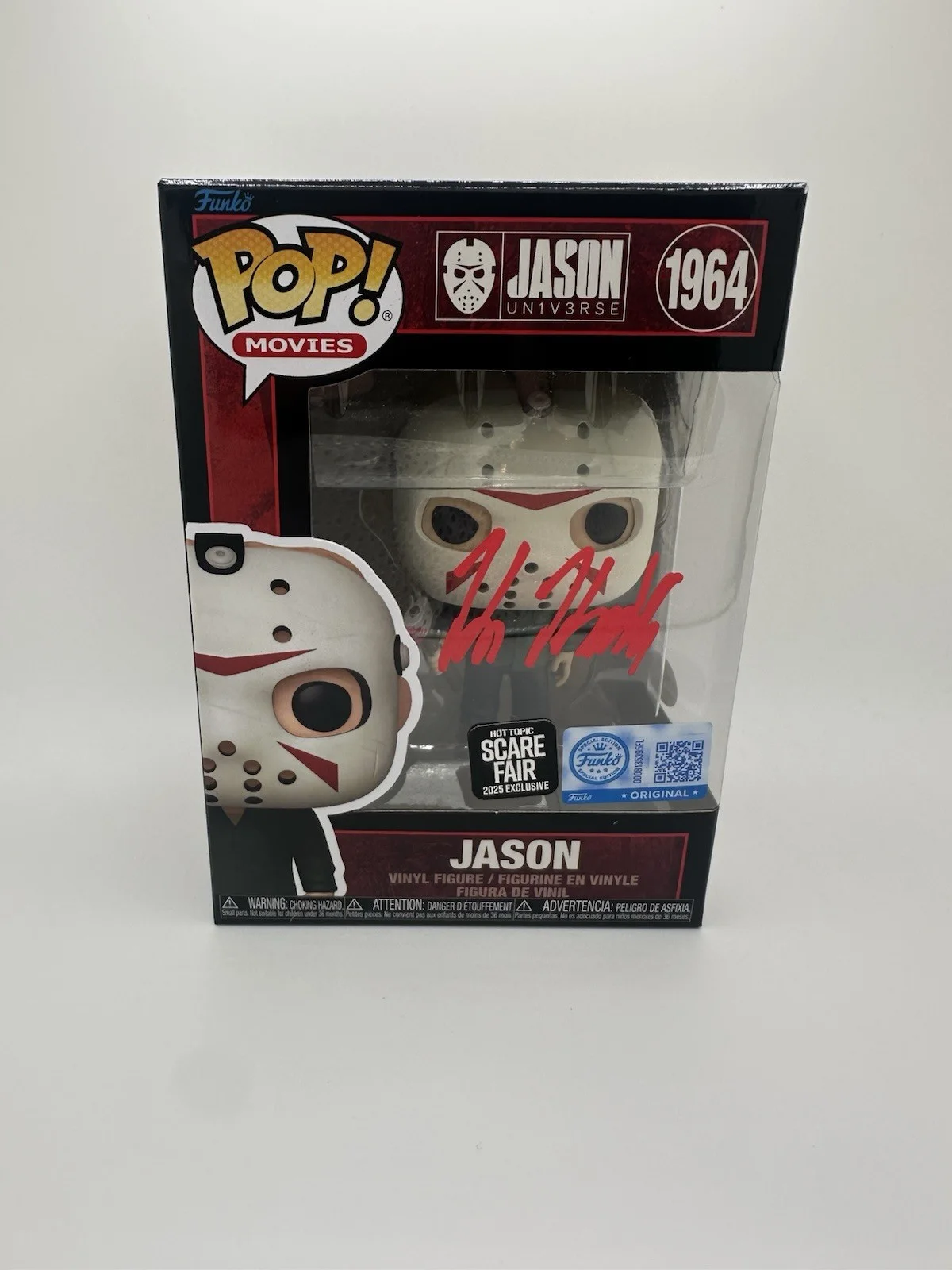 KANE HODDER SIGNED JASON W/ AXE FUNKO POP HT SCARE FAIR EXCL JSA AUTHENTICATED, image 3