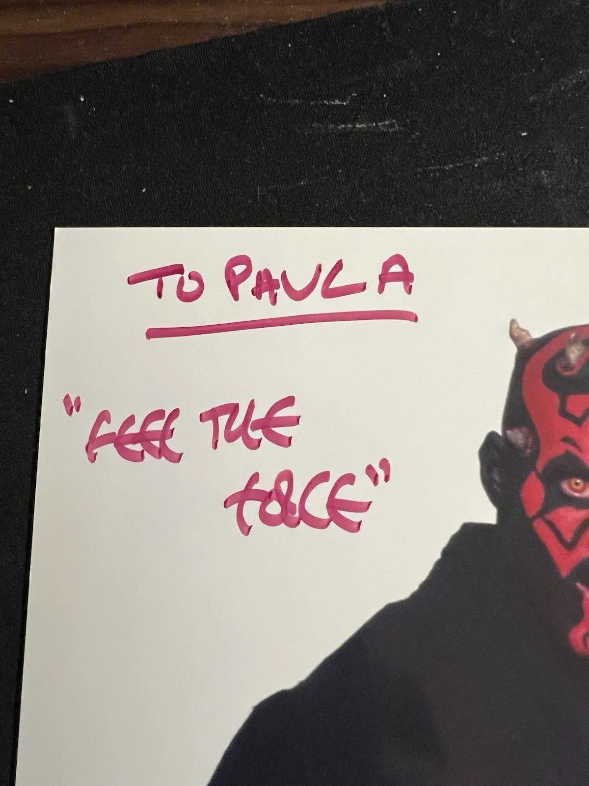 Ray Park — Star Wars - Ray Park Signed Darth Maul 8x10 photo Personalised No COA, изображение 3