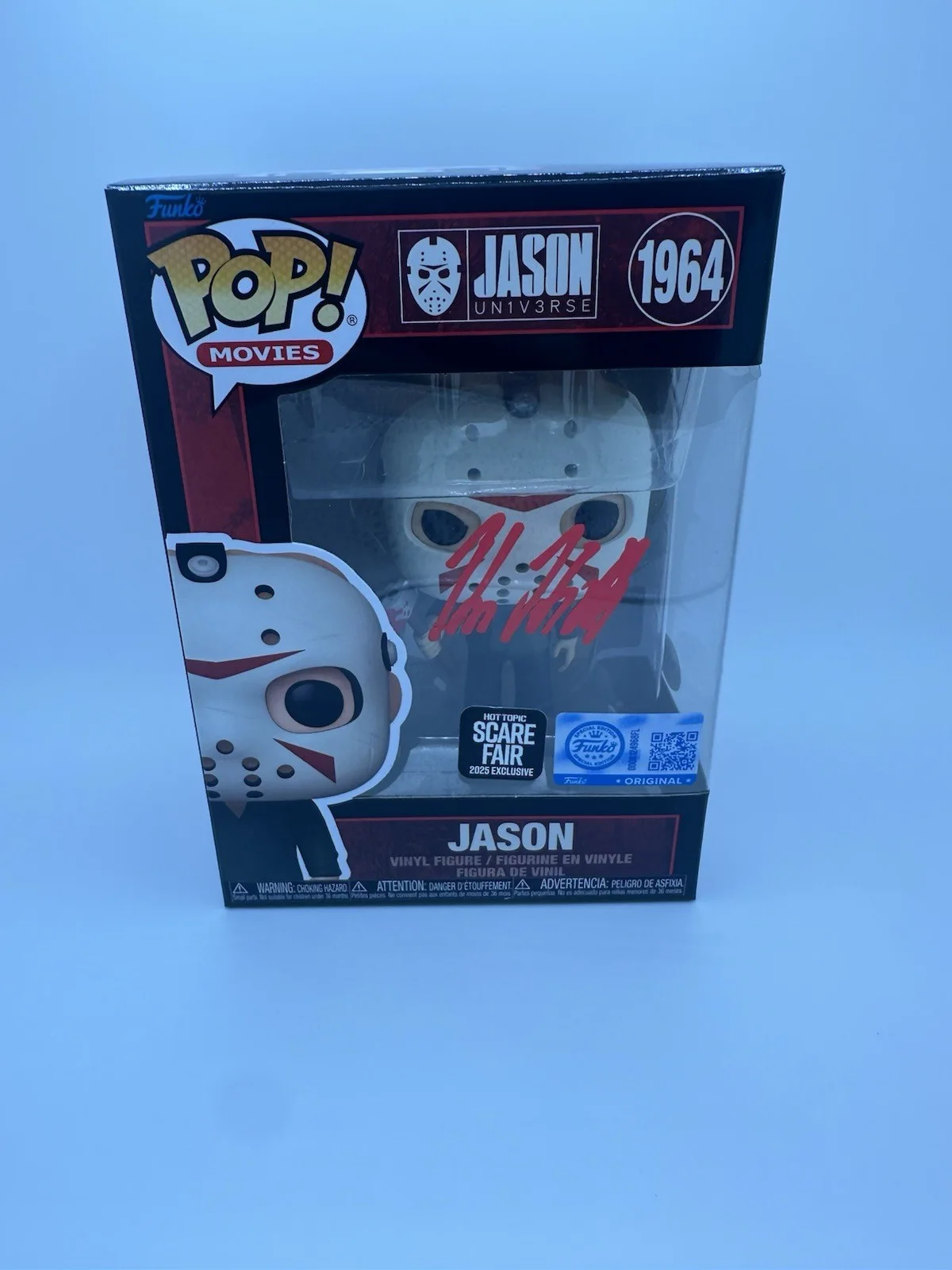KANE HODDER SIGNED JASON W/ AXE FUNKO POP HT SCARE FAIR EXCL JSA AUTHENTICATED, изображение 2
