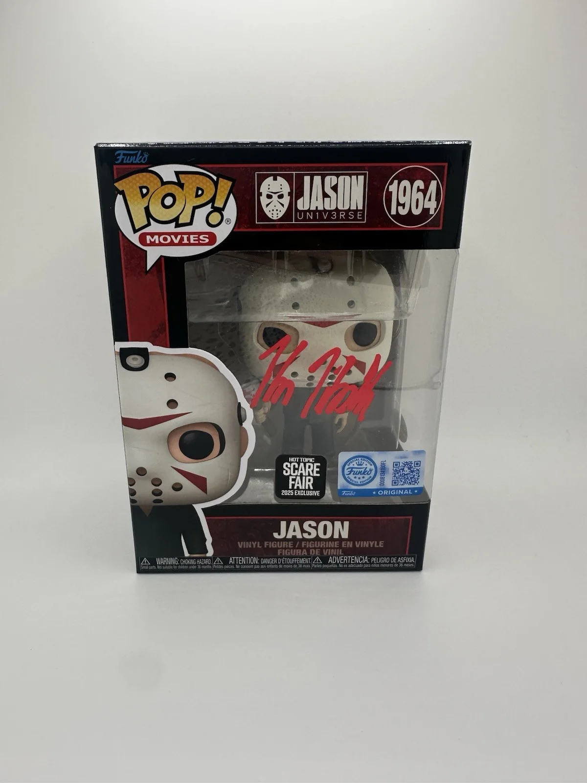 KANE HODDER SIGNED JASON W/ AXE FUNKO POP HT SCARE FAIR EXCL JSA AUTHENTICATED, image 3