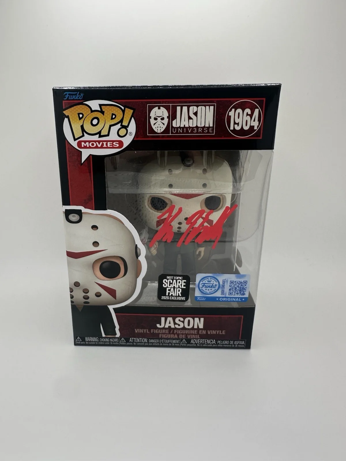 KANE HODDER SIGNED JASON W/ AXE FUNKO POP HT SCARE FAIR EXCL JSA AUTHENTICATED, image 3