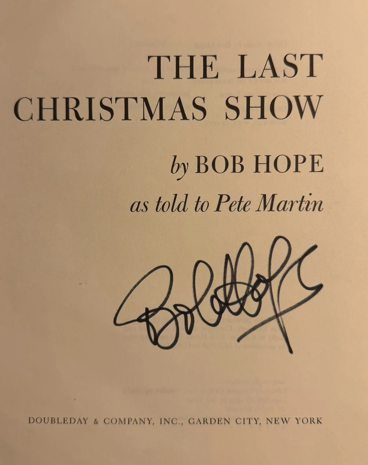 Bob Hope — The Last Christmas Show Signed by Bob Hope. Memorabilia Includes Original Photos, изображение 3