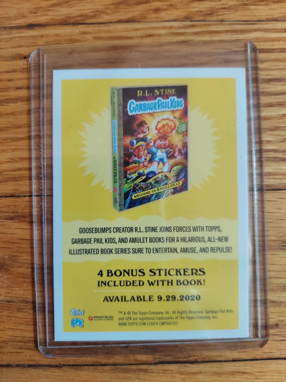 Authentic R.L. Stein Autographed "R.L. Slime" Collector's Card (Garbage Pail Kid, изображение 3