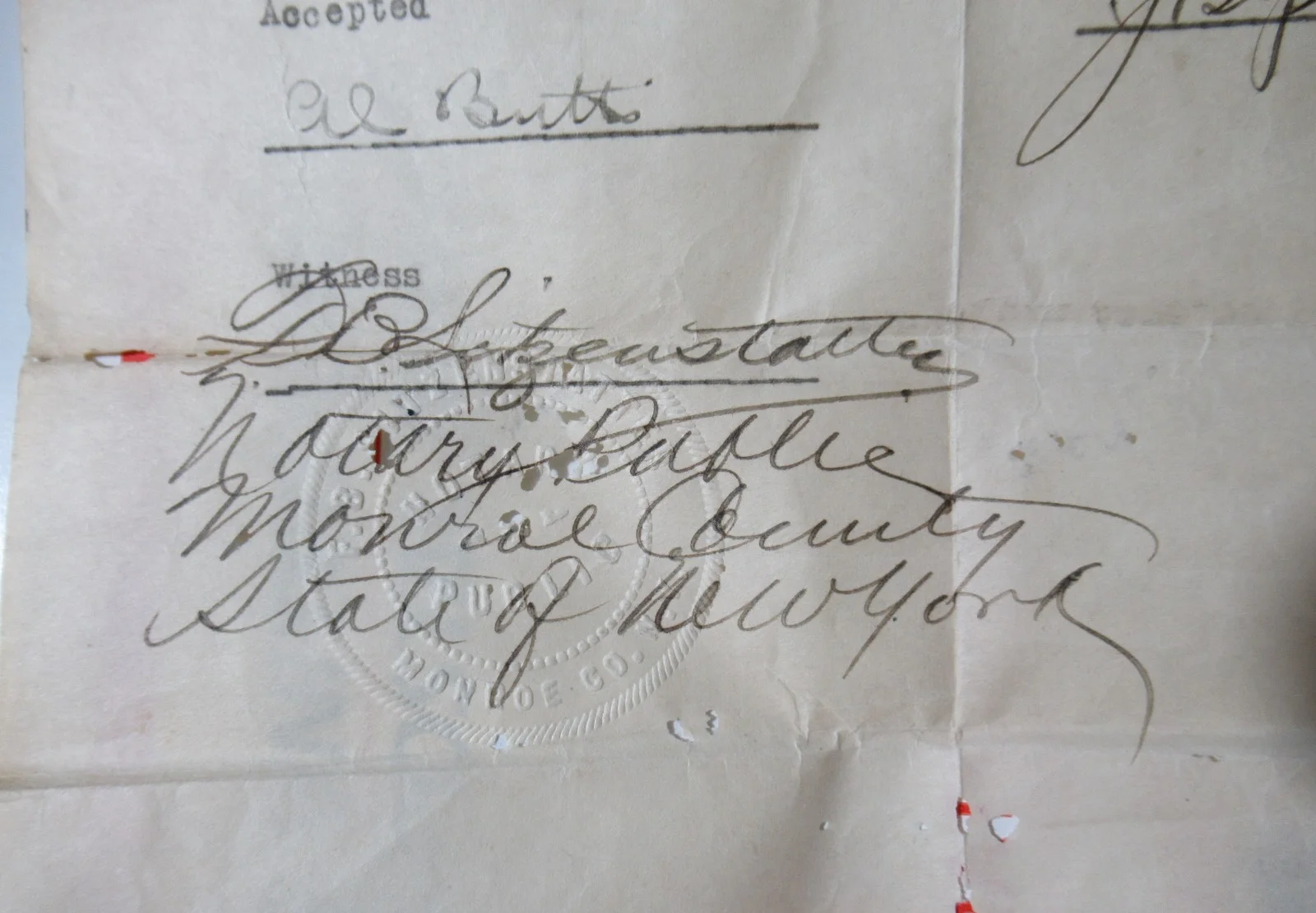 1927 Notarized Performer Contract – Al Butts & Joseph Sullivan – Vaudeville Era, изображение 5