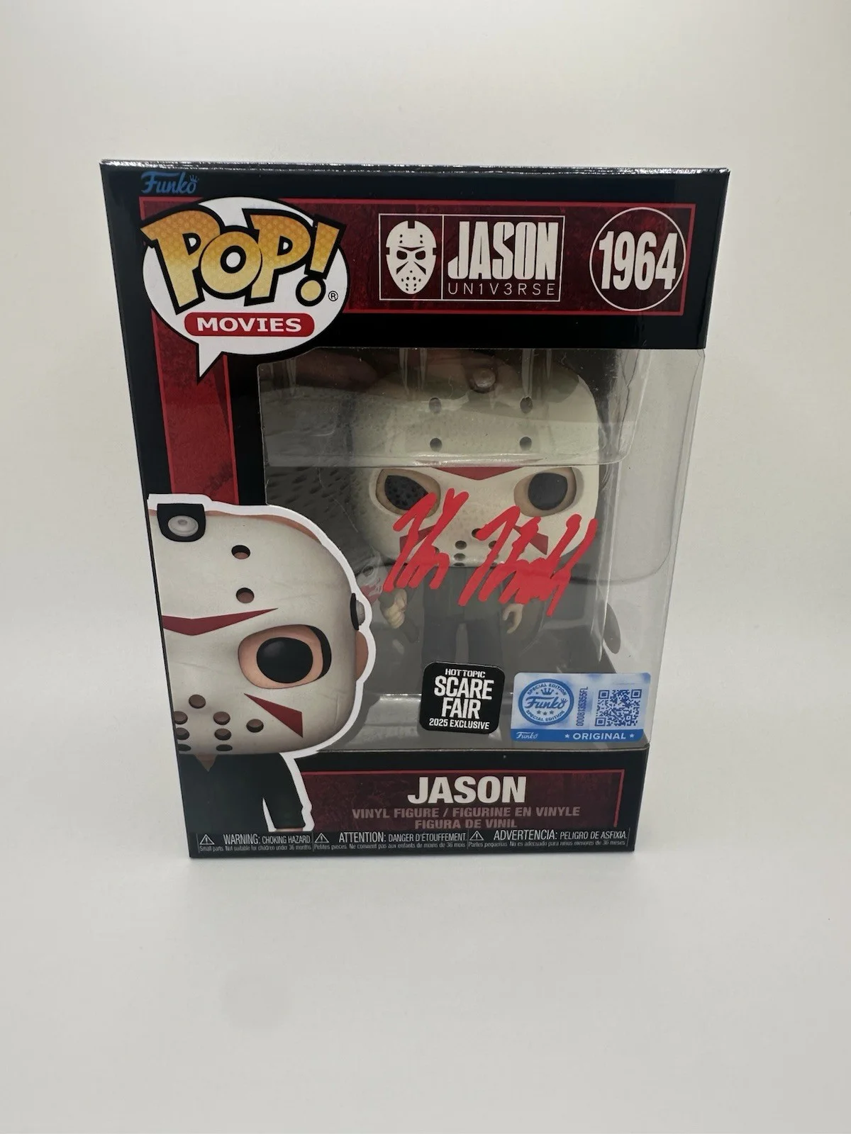 KANE HODDER SIGNED JASON W/ AXE FUNKO POP HT SCARE FAIR EXCL JSA AUTHENTICATED, image 3