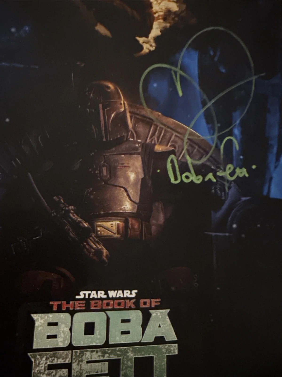 Daniel Logan — Star Wars D23 Daniel Logan signed Boba Fett 8x10 Cardstock Promo, изображение 2