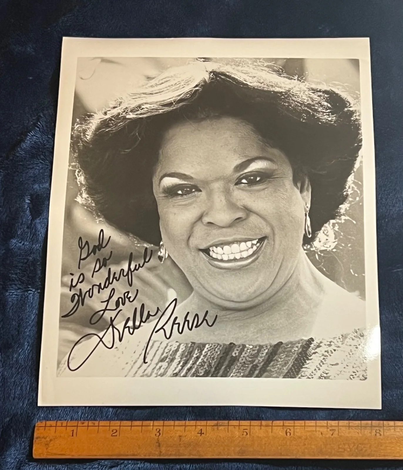 Della Reese — 1995 Della Reese Autographed Actress Signed 8x10 Glossy Photo & Fan Club Letter., изображение 3