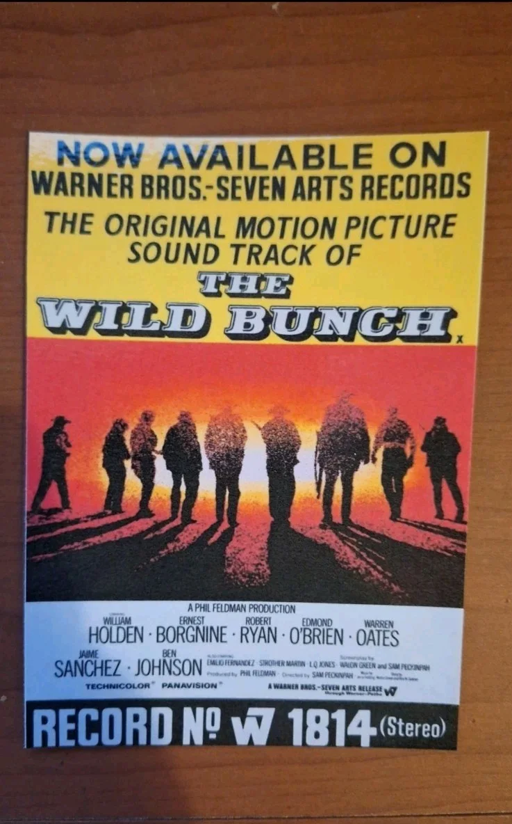 "The Wild Bunch" 1969 Theatrical Film Poster Stylish Modern Art Postcard, изображение 3